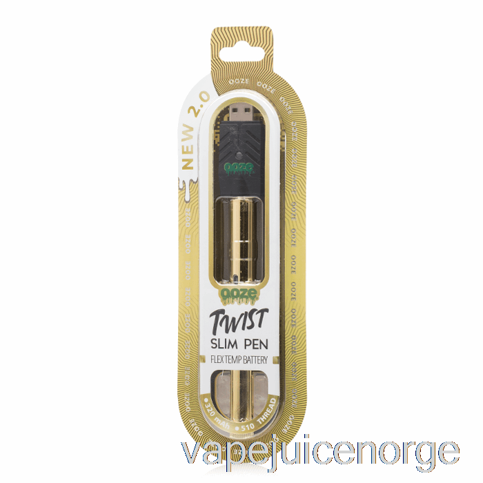 Vape Norge Ooze Slim Twist Pen 2.0 Flex Temp Batteri Lucky Gold